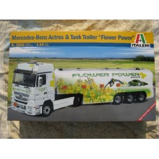 Mercedes B. actros + tanktrailer FLOWER POWER